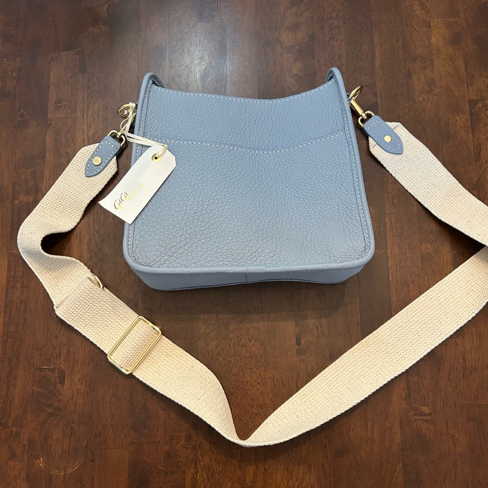NWT GiGi New York Light Blue Crossbody Bag - Picture 8 of 8